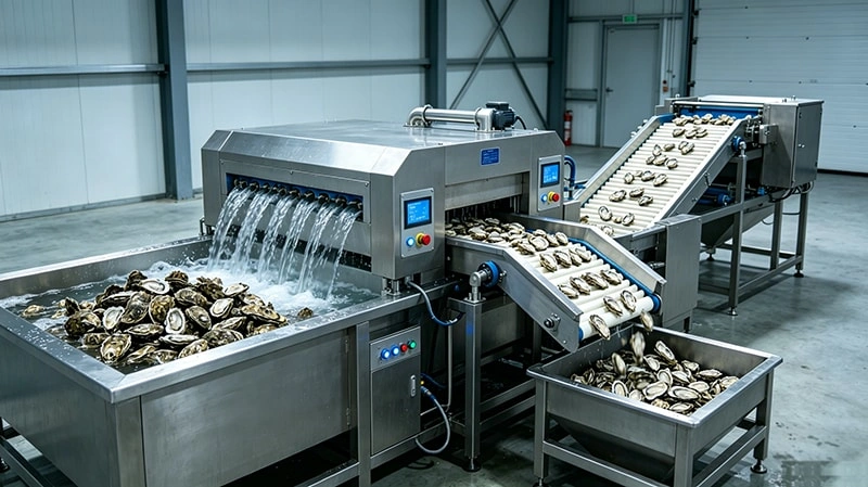 Oyster Cleaning and Grading Integrated Solution